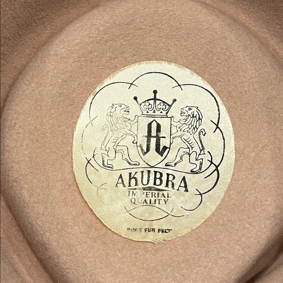 Vintage Akubra Imperial Quality Fedora Hat 61 (Australian sizing = 7 5/8 US / - Picture 6 of 10